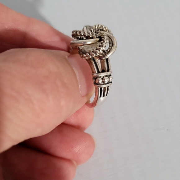 LAGOS Sterling Silver Love Knot Ring 6 - Picture 9 of 12